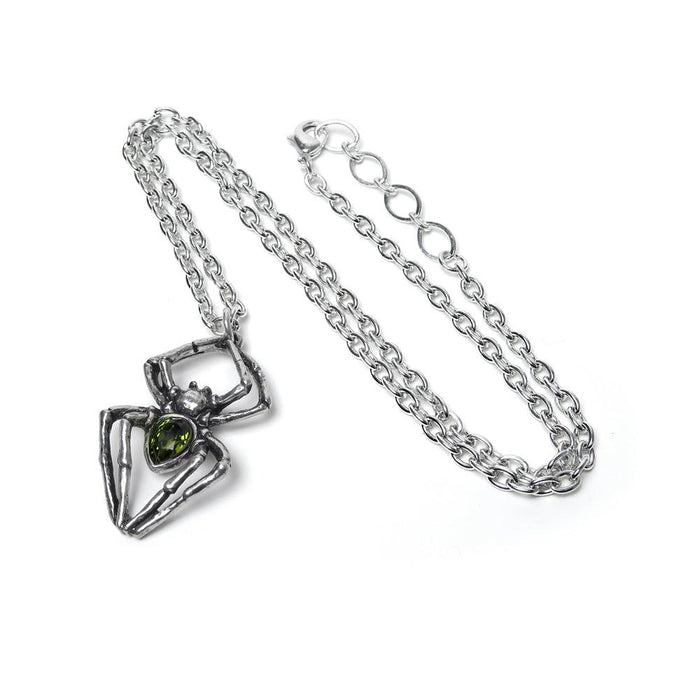 Emerald Spiderling Pendant (Alchemy Gothic) - The Luciferian Apotheca
