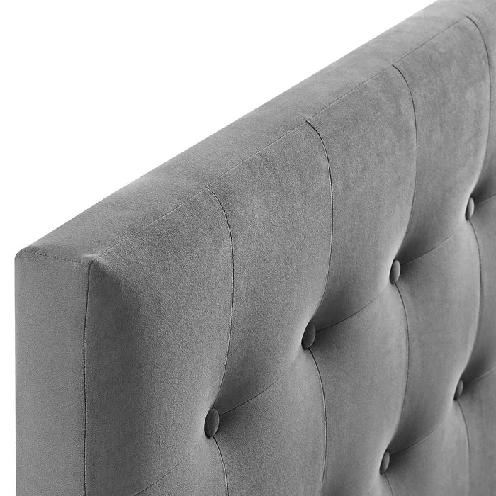 Emily Biscuit Tufted Performance Velvet Full Headboard