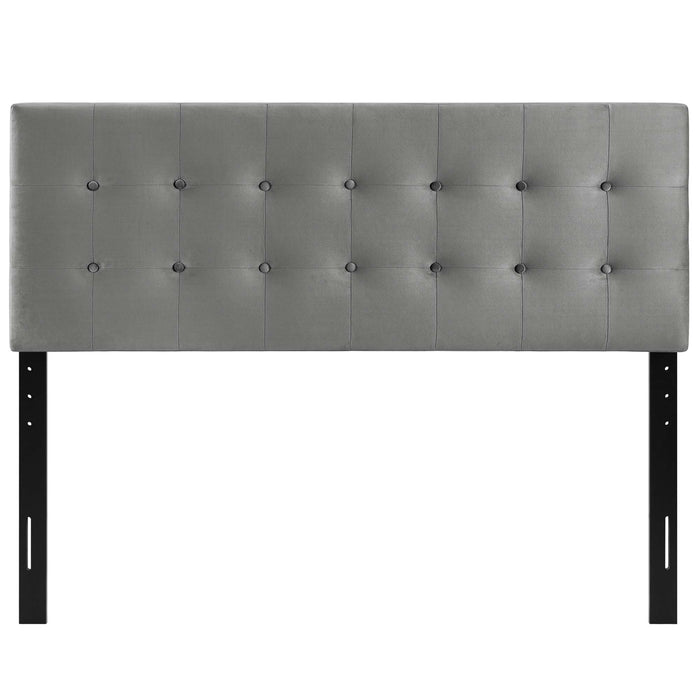 Emily Biscuit Tufted Performance Velvet Full Headboard