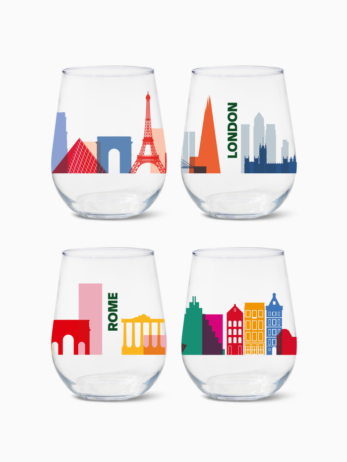 European Odyssey - RESERVE 16oz Stemless Wine Tritan™ Copolyester Glass