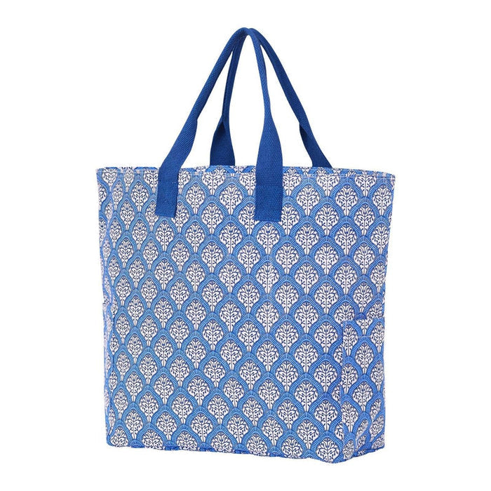 Fifer Blue Carryall Tote - rockflowerpaper