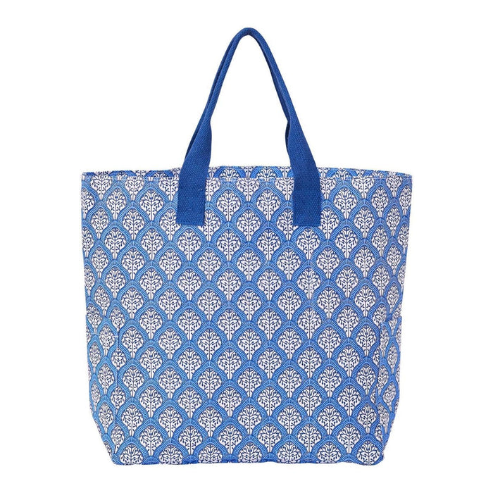 Fifer Blue Carryall Tote - rockflowerpaper