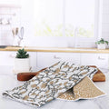 Fleur Tan Eco Kitchen Tea Towel Tea Towel - rockflowerpaper