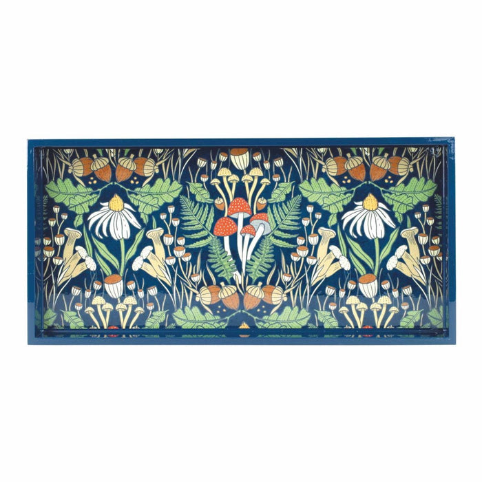 Forest Floor Rectangular Lacquer Serving Tray Tray - rockflowerpaper