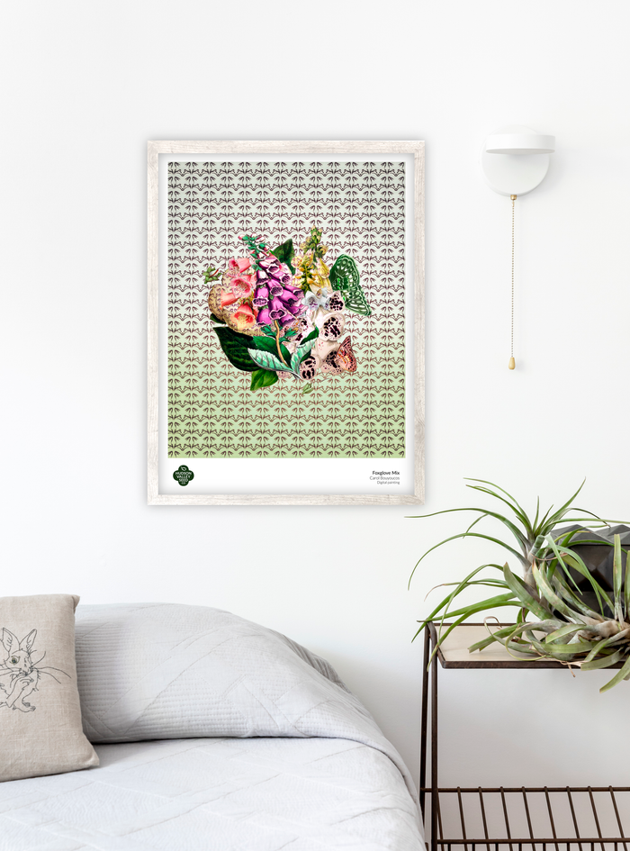 Foxglove Mix Fine Art Poster