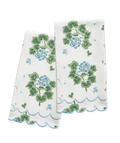 Geranium Linen Guest Towel