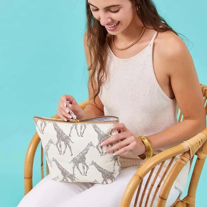 Giraffe Large Essential Canvas Pouch Pouch - rockflowerpaper