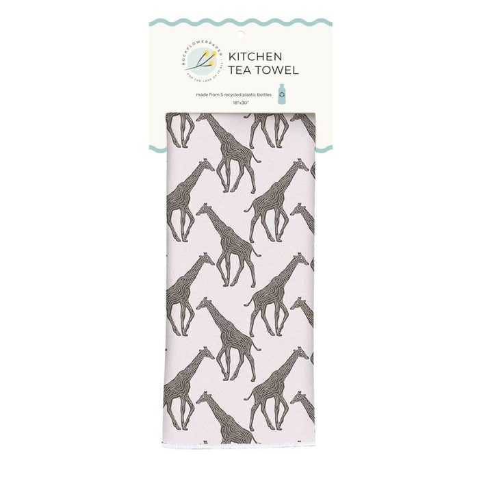 Giraffe Tan Eco Kitchen Tea Towel Tea Towel - rockflowerpaper