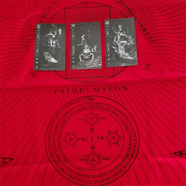 Goetia Tarot in Darkness Deck | Occult Divination Cards with Lilith & Lucifer | 78-Card Dark Esoteric Set by Fabio Listrani