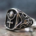 Hades (Pluto) Underworld Signet Ring .925 Sterling Silver - The Luciferian Apotheca