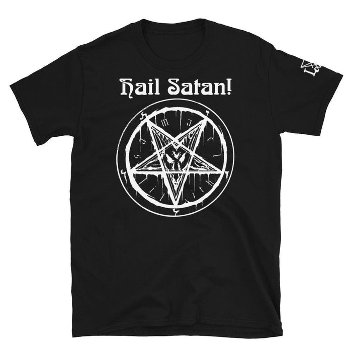 Hail Satan! Sigil of Baphomet Short-Sleeve Unisex T-Shirt - The Luciferian Apotheca