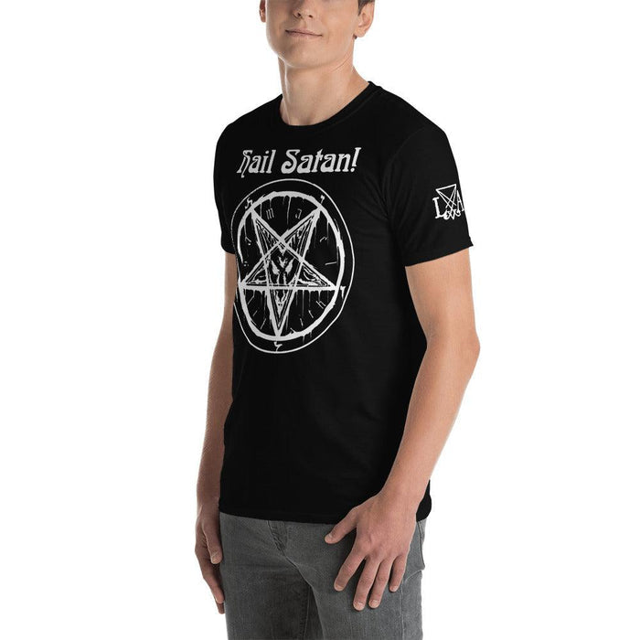 Hail Satan! Sigil of Baphomet Short-Sleeve Unisex T-Shirt - The Luciferian Apotheca
