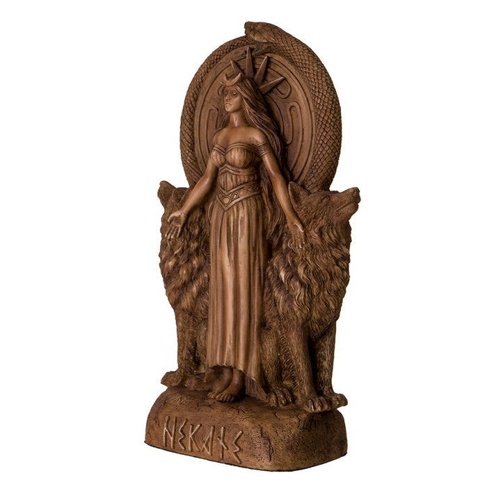 Hecate's Triform Mystical Statue | Triple Moon Goddess of Magic & Crossroads