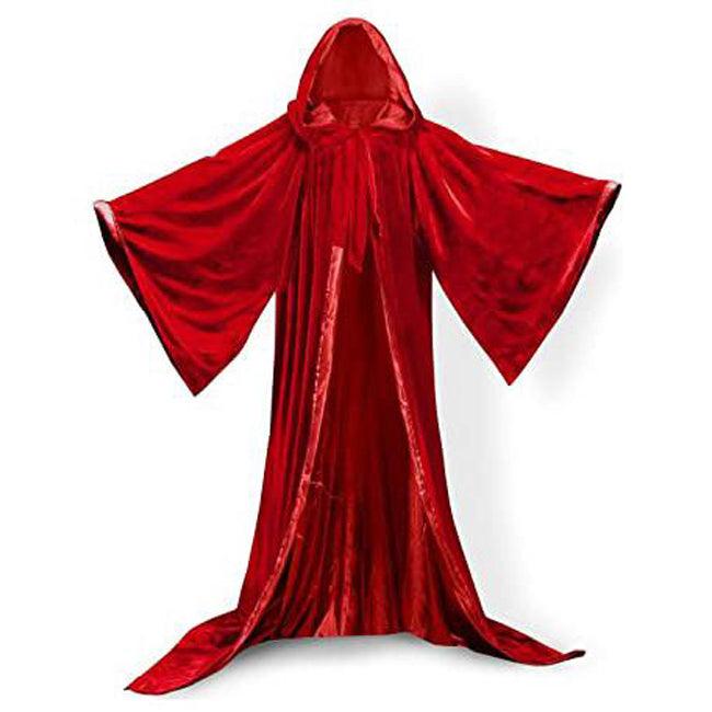 High Quality Red Magician Hooded & Sleeved Robe - The Luciferian Apotheca