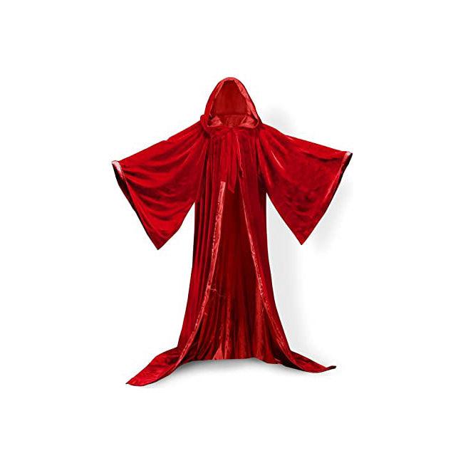 High Quality Red Magician Hooded & Sleeved Robe - The Luciferian Apotheca