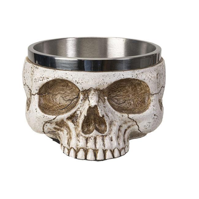 Human Skull Smudge & Offering Bowl - The Luciferian Apotheca