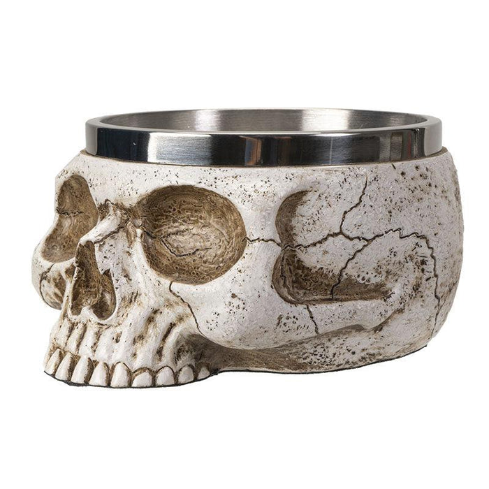 Human Skull Smudge & Offering Bowl - The Luciferian Apotheca
