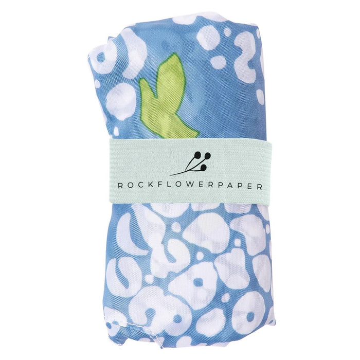 Blue Hydrangea blu Reusable Shopping Bag Reusable Shopping Bag - rockflowerpaper