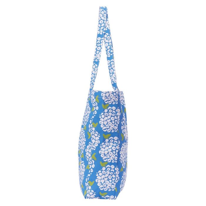 Hydrangea Blue Little Shopper Tote Bag Tote - rockflowerpaper