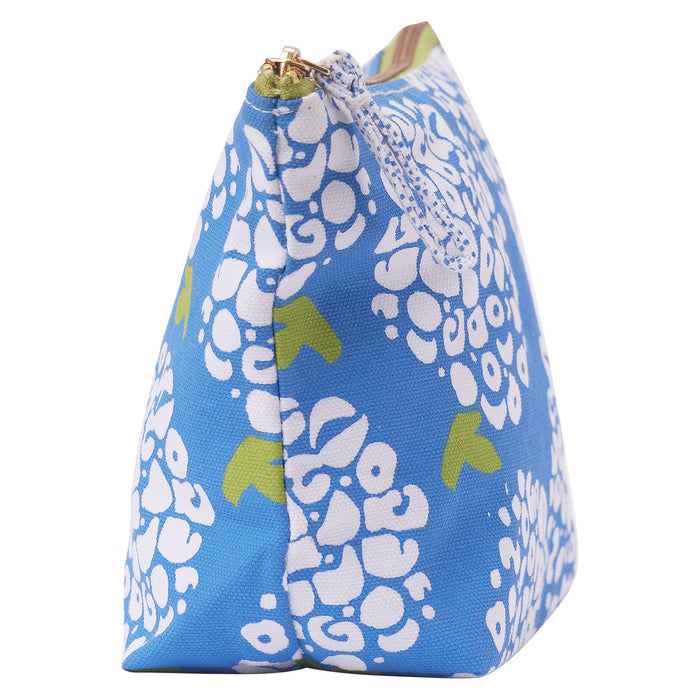Hydrangea Blue Medium Essential Canvas Pouch