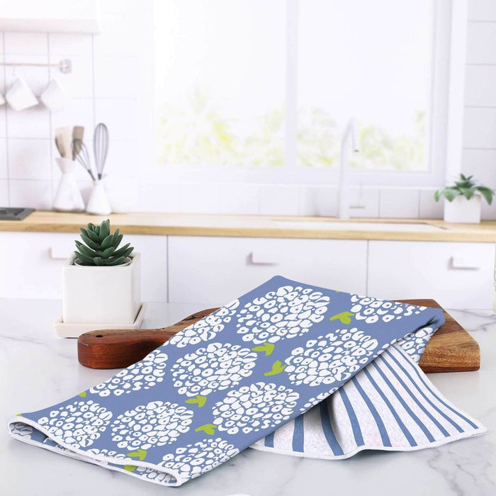 Hydrangea Delight Eco Kitchen Tea Towel Tea Towel - rockflowerpaper