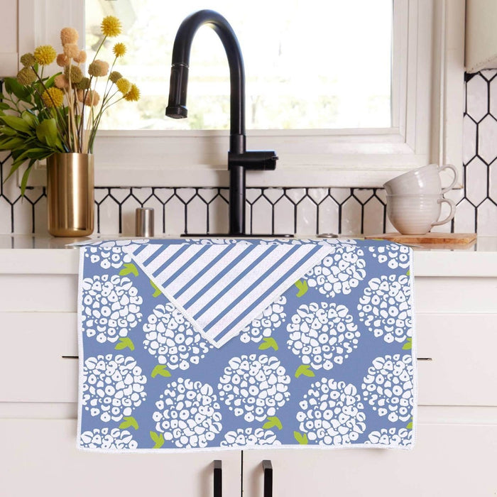 Hydrangea Delight Eco Kitchen Tea Towel Tea Towel - rockflowerpaper