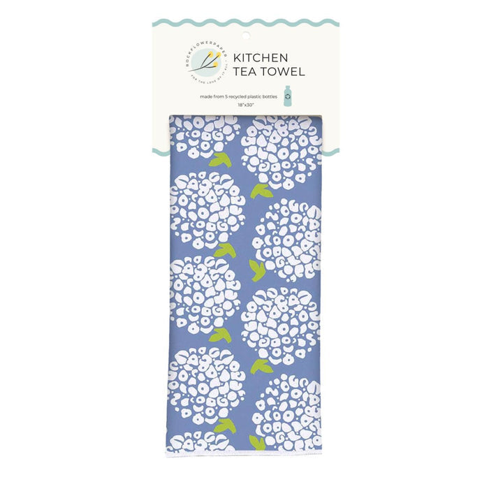 Hydrangea Delight Eco Kitchen Tea Towel Tea Towel - rockflowerpaper