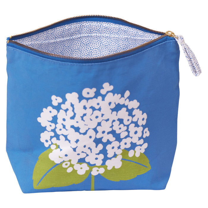 Hydrangea Sola Large Essential Canvas Pouch