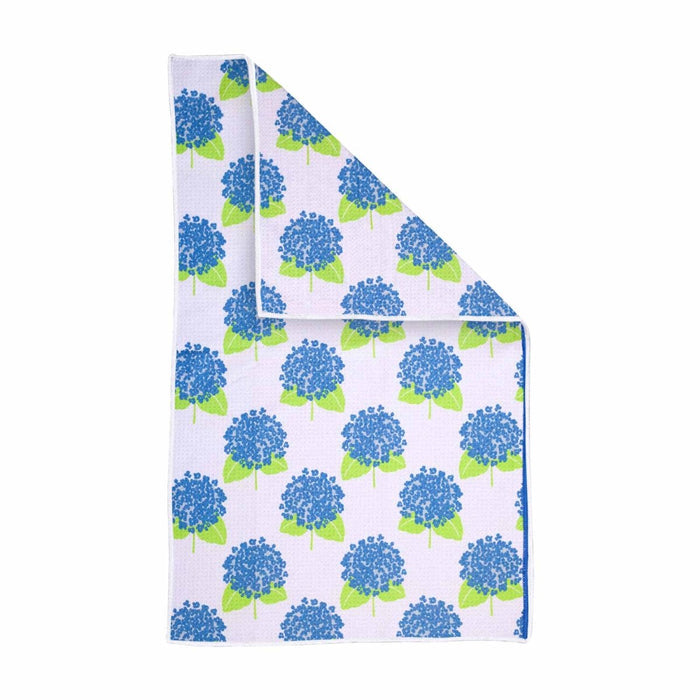 Hydrangea White Eco Kitchen Tea Towel Tea Towel - Rockflowerpaper