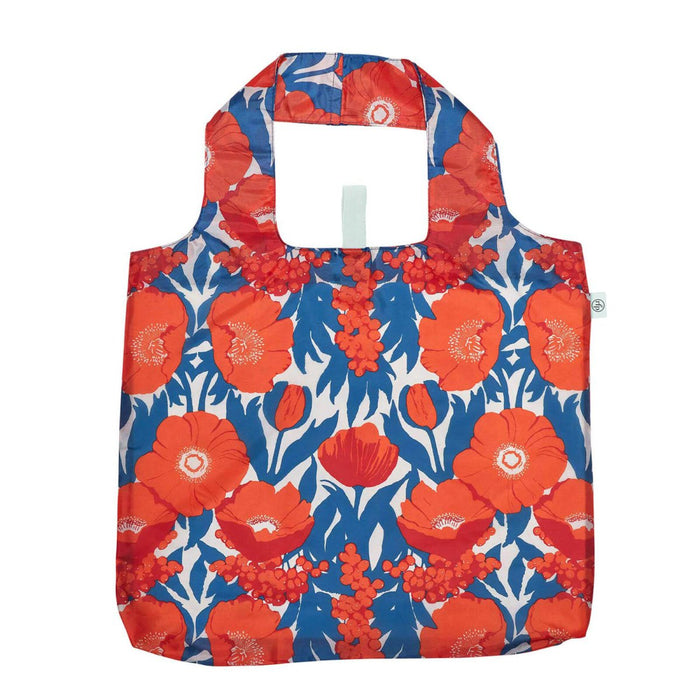 Icelandic Poppies blu Reusable Shopping Bag Reusable Shopping Bag - rockflowerpaper