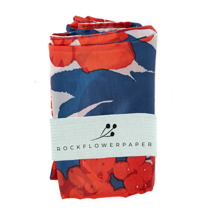Icelandic Poppies blu Reusable Shopping Bag Reusable Shopping Bag - rockflowerpaper