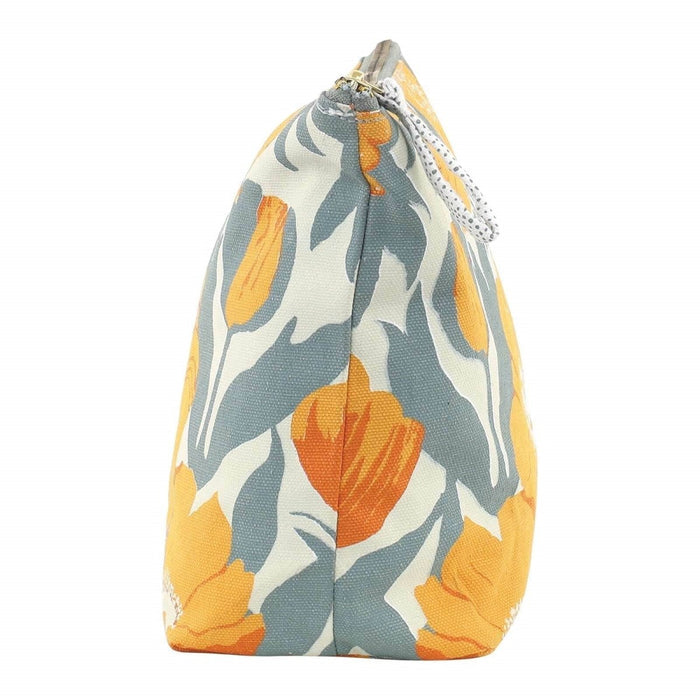 Icelandic Poppies Gold Large Canvas Pouch Pouch - rockflowerpaper