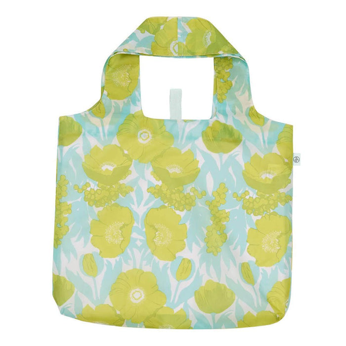 Icelandic Poppies Ocean blu Reusable Shopping Bag Reusable Shopping Bag - rockflowerpaper