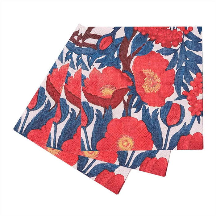 Icelandic Poppies Paper Cocktail Napkins (Pack of 25) Paper Cocktail Napkin - rockflowerpaper