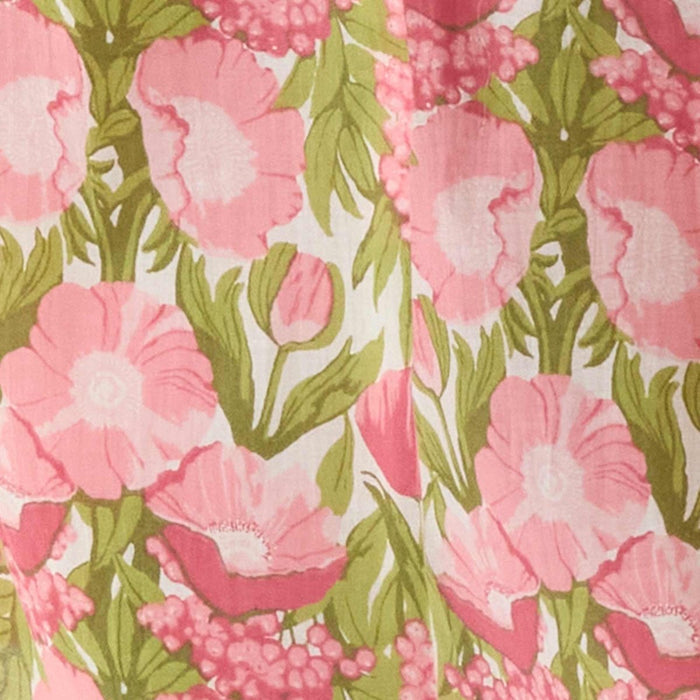 Icelandic Poppies Pink Cotton Night Shirt Sleep Shirt - rockflowerpaper