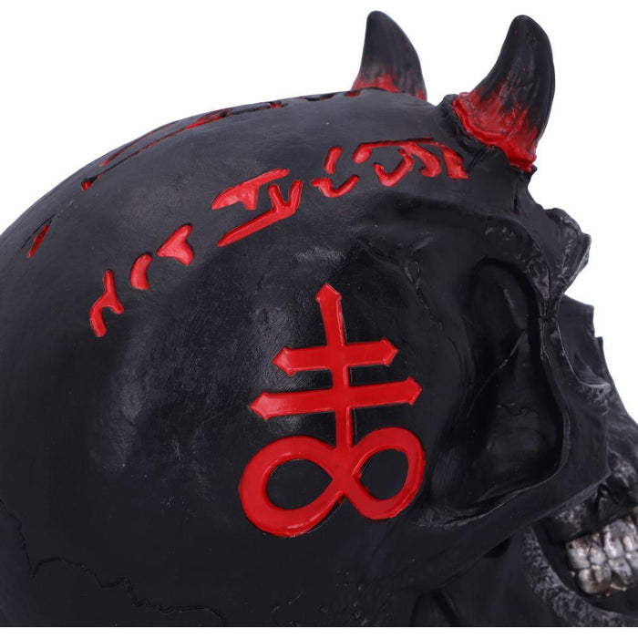 Infernal Necromancy Demon Skull Statue - The Luciferian Apotheca