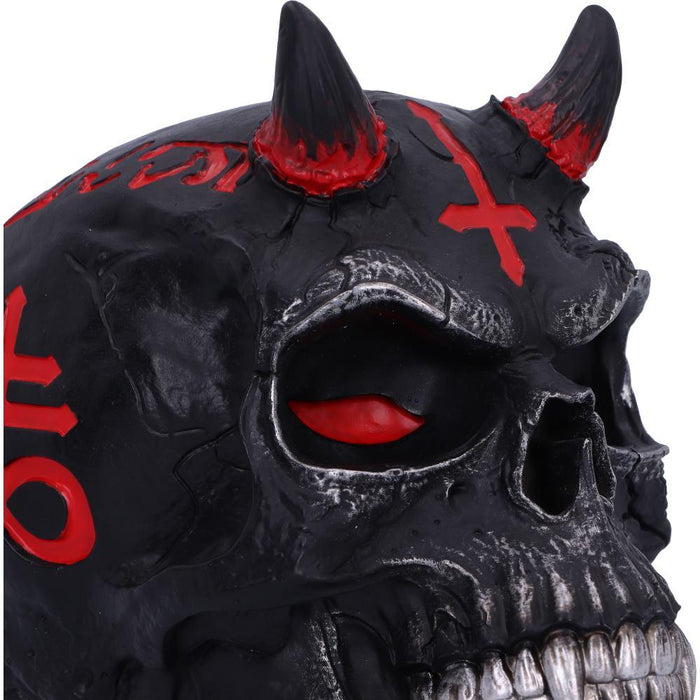 Infernal Necromancy Demon Skull Statue - The Luciferian Apotheca