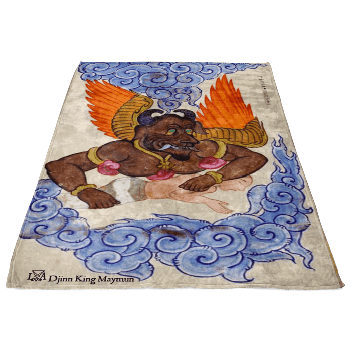 Jinn King Maymun (Amaymon) Fleece Blanket - The Luciferian Apotheca