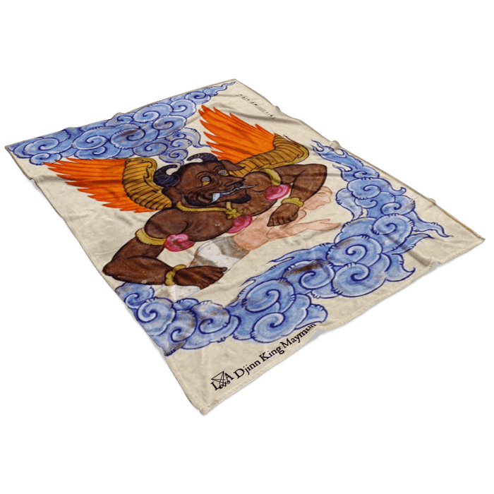 Jinn King Maymun (Amaymon) Fleece Blanket - The Luciferian Apotheca