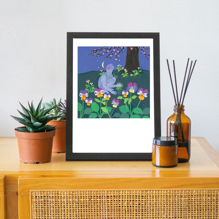 Johnny Jump-up Art Print ~Signed~