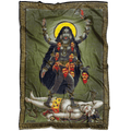Kali Vampiric Bloodthirsty Tantric Goddess Fleece Blanket
