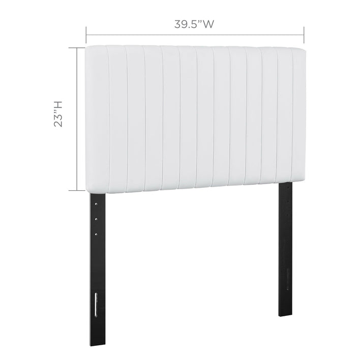 Keira Faux Leather Twin Headboard