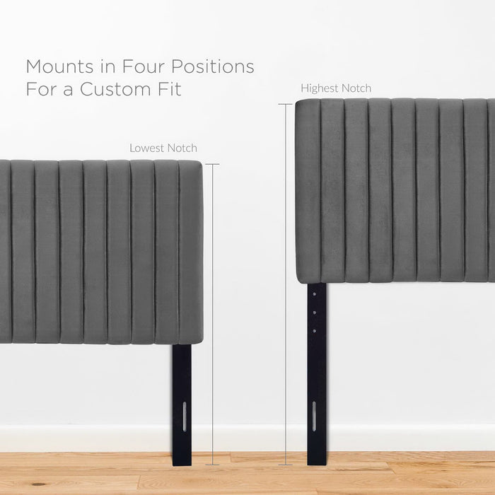 Keira Performance Velvet Twin Headboard