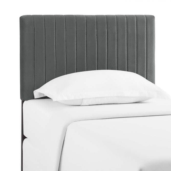 Keira Performance Velvet Twin Headboard