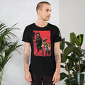 Krampus leading to Hell Short-Sleeve Unisex T-Shirt - The Luciferian Apotheca