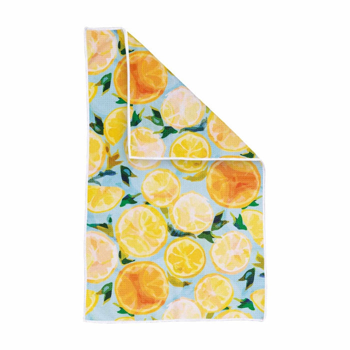 Lemon Slices Eco Kitchen Tea Towel Tea Towel - Rockflowerpaper