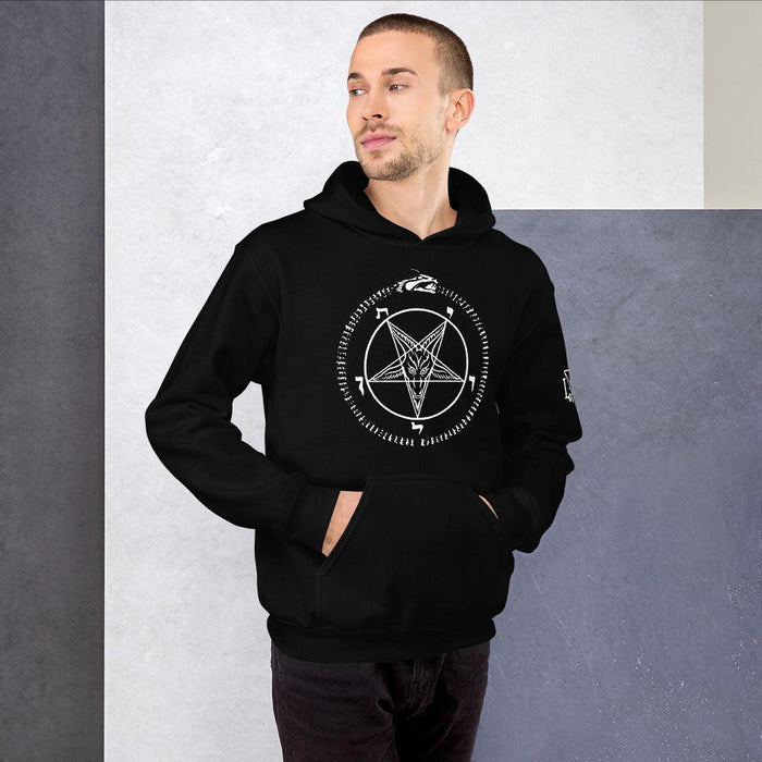 Leviathan Sigil of Baphomet 2-Sided Print Unisex Pull Over Hoodie - The Luciferian Apotheca