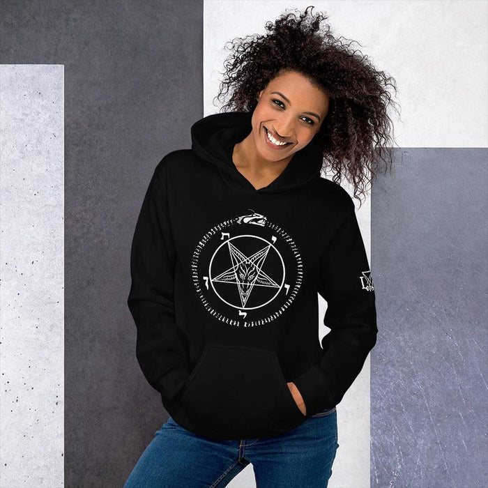 Leviathan Sigil of Baphomet 2-Sided Print Unisex Pull Over Hoodie - The Luciferian Apotheca