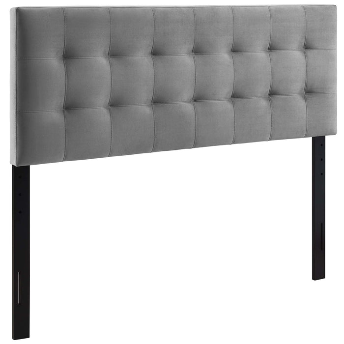 Lily Biscuit Tufted Performance Velvet Full Headboard