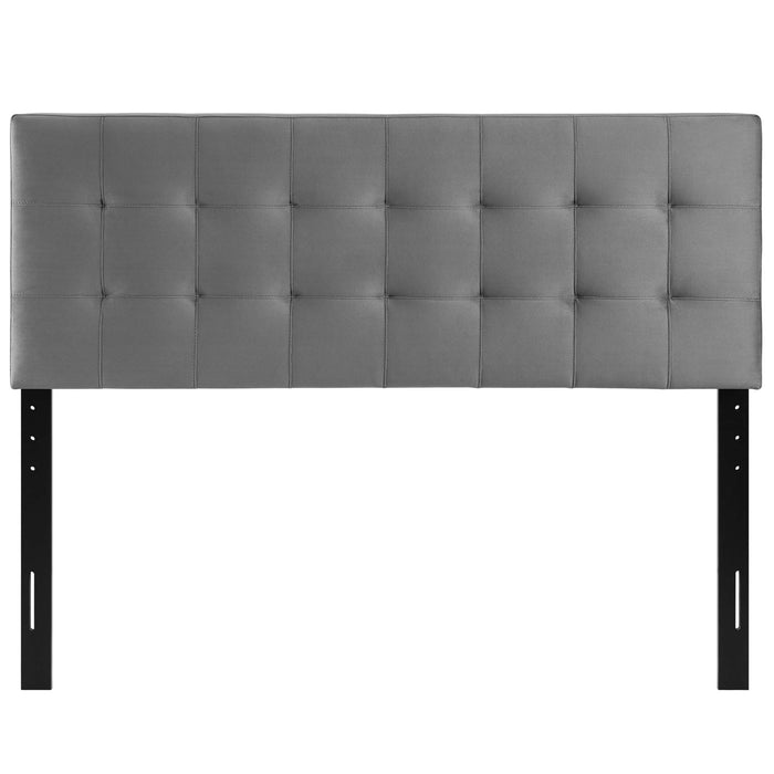 Lily Biscuit Tufted Performance Velvet Full Headboard